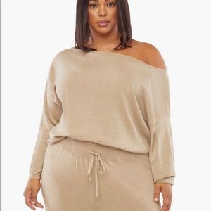 Shimmer Lounge Boatneck Top 3x
